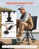 Hunting Chair 360Â° Swivel Silent Folding Blind Chair Adjustable Legs Seat Cover