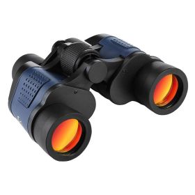 Telescope 60X60 Powerful Binoculars Hd 10000M High Magnification For Outdoor Hunting Optical Scopes Lll Night Vision Fixed Zoom (Color: Dark_Blue)