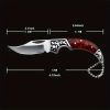 Premium Folding Knife with Pocket Clip, Sleek Narrow-Axis Design, Compact Machete for EDC, Outdoor, Survival & Hunting