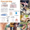 121Pcs Survival Kits Professional Emergency Survival Gear Tactical First Aid Kit Supplies for Outdoor Adventure Camping Hiking Hunting