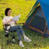 360AA Swivel Hunting Chair Portable Foldable Hunting Chair with Mesh Cup Holder and Storage Pockets