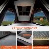 Adventurer Pro Rooftop Tent Hard Shell w/ USB Outlet, Side Awning, Replaceable Rain Fly&Luggage Racks for 4 Season Camping, Aluminum Pop Up 2-3 Person