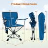 360AA Swivel Hunting Chair Portable Foldable Hunting Chair with Mesh Cup Holder and Storage Pockets