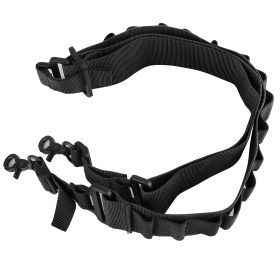 Tactical Shotgun Sling 2 Point Gun Sling Adjustable Shoulder Strap Rifle Shotgun Belts w/ 15-Shell Holders (Color: black)